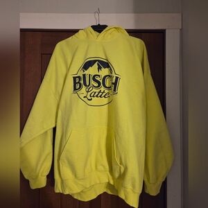 Gildan Bright Yellow Hoodie with Graphic